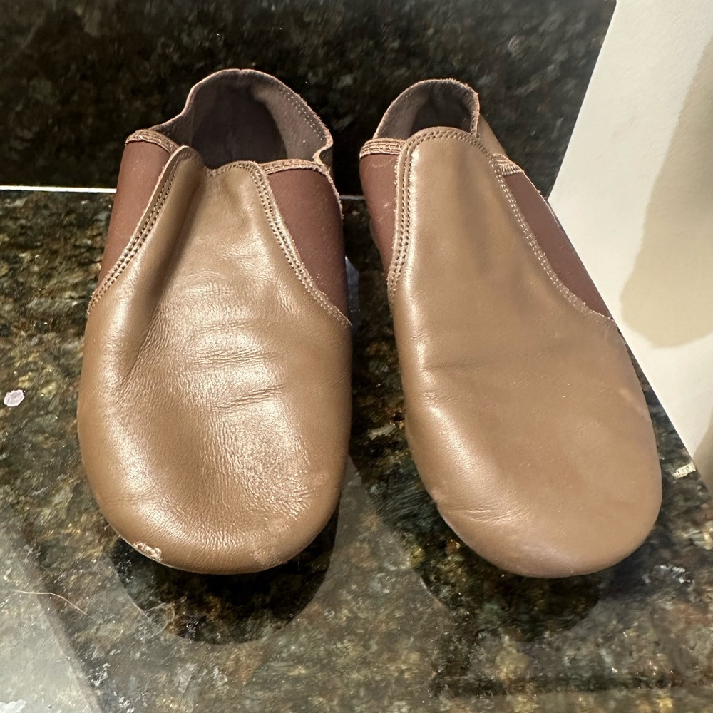 Brown Leather Slip-On Shoes
